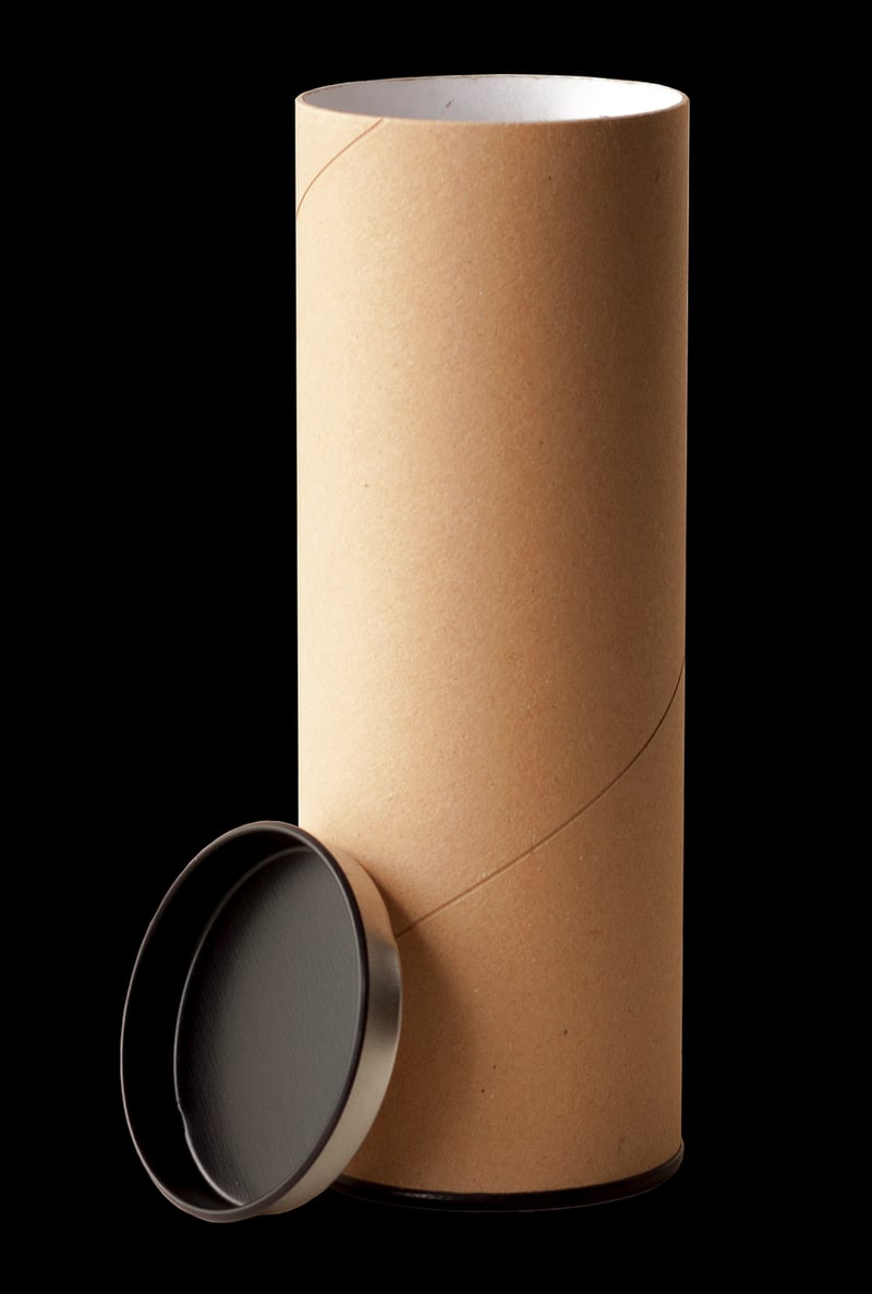 Cardboard tube kaleidoscope craft